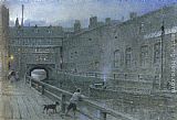 Lincoln Canvas Paintings - Lincoln Canal